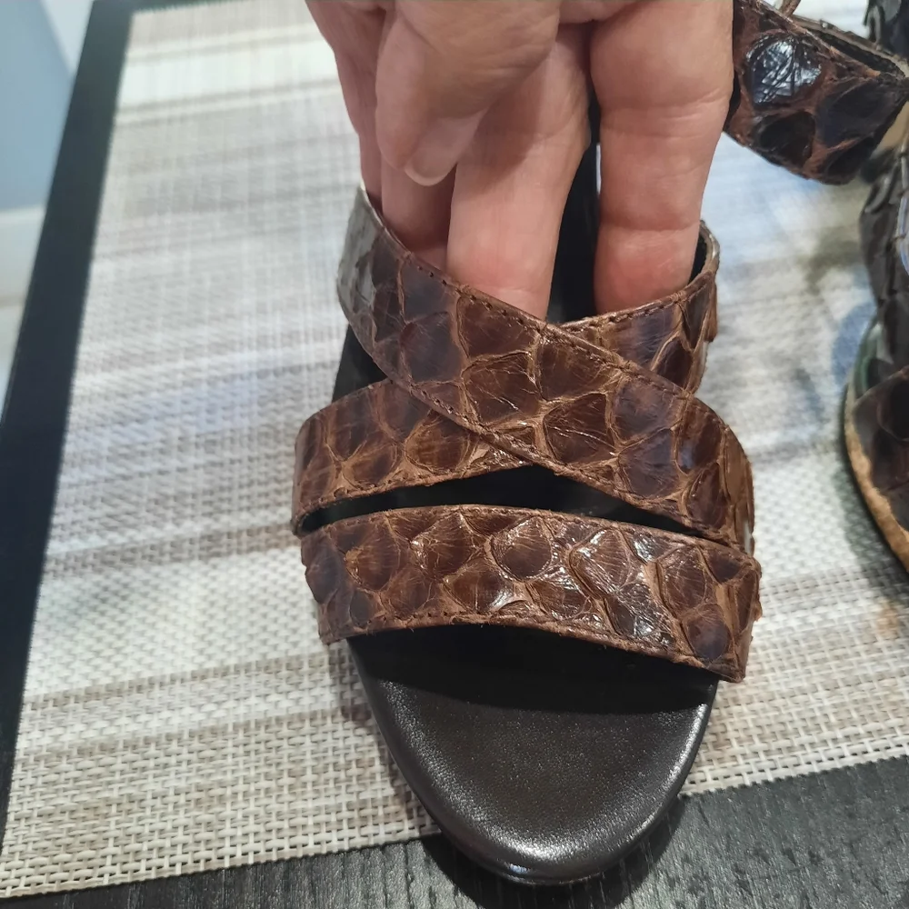 Michael Kors snakeskin sandals‎  heel